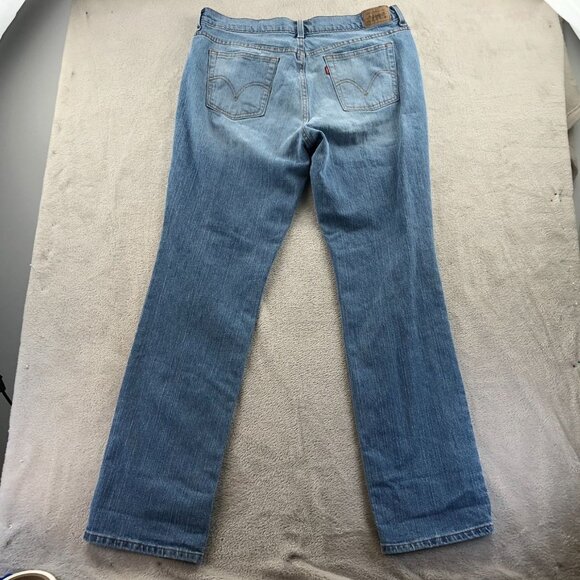 Levis Womens 505 Jeans Size 14L Light Blue Denim Straight Leg Classic - Picture 14 of 14